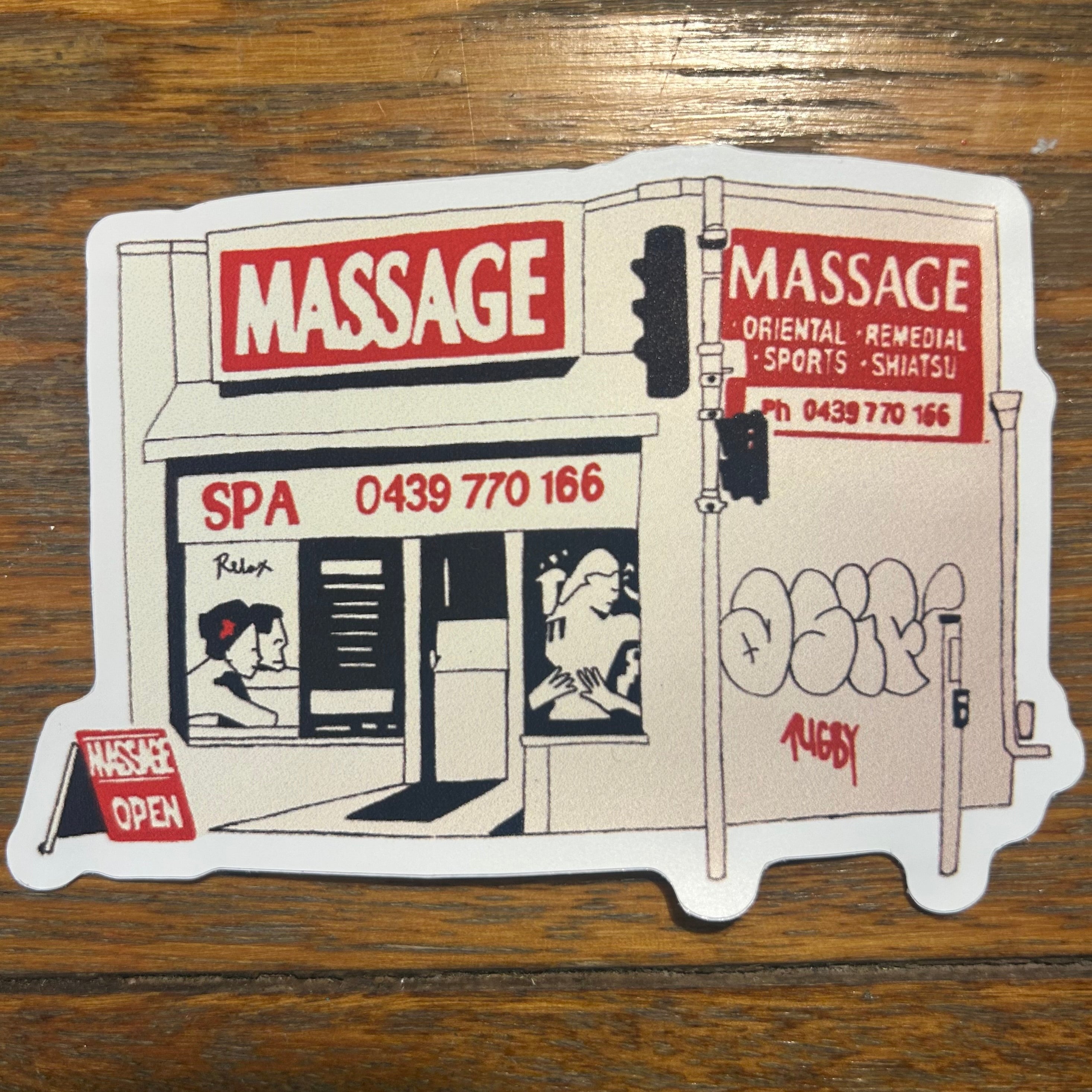 11th Ave Massage Sticker